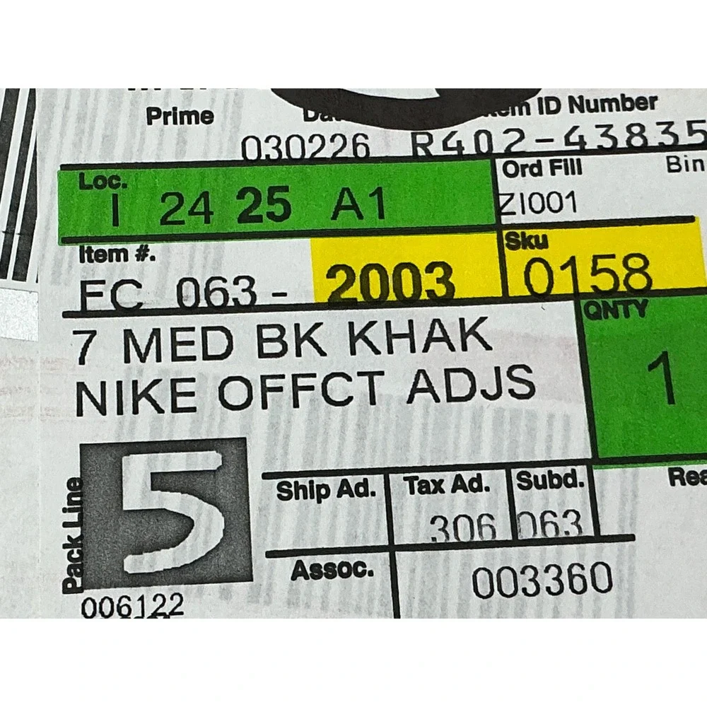 Nike Offcourt Adjust Slide Mens 7 Black Khaki New Padded‎ Strap Sandals